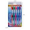 Rysons 5 Pack Soft Round Nylon Bristle Toothbrush with Multicolour Travel Cases view 2
