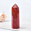 1PC Natural Stone Crystal Red Jasper Healing Obelisk Quartz Tower Ornament for Home Decor Energy Stone Pyramid(70-80mm) view 2