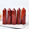 1PC Natural Stone Crystal Red Jasper Healing Obelisk Quartz Tower Ornament for Home Decor Energy Stone Pyramid(70-80mm) view 3