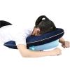 Dremdo Portable Face Down Pillow After Eye Surgery for Post Vitrectomy And Retinal Detachment Recovery with Height Adjustable Stand,Blue view 1
