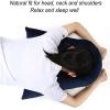 Dremdo Portable Face Down Pillow After Eye Surgery for Post Vitrectomy And Retinal Detachment Recovery with Height Adjustable Stand,Blue view 2