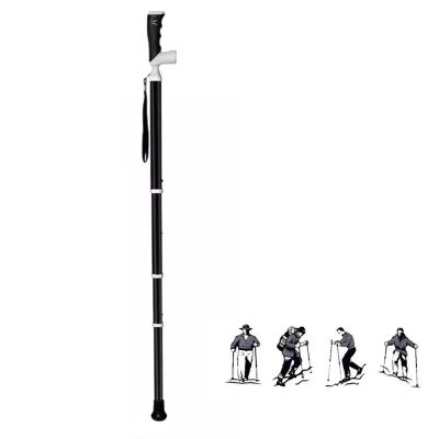 Adjustable Trekking Poles Multifunctional Walking Sticks 90 Rotating Grip Walking Stick for the Elderly Suitable for Travel Mountain Climbing