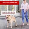 125Cm Telescopic Blind Cane Best Mobility Crutch for Vision Impaired Titanium Alloy Blind Walking Sticks Retractable Guide Cane view 2