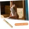 BCOATH 15-Minute Wooden Hourglass Sauna Timer Household Rotating Timer Glass Tube for Dry Steam Room Green view 4