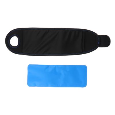 Hoement Gel Ice Bag Cold Pack with Adjustable Strap 2pcs Set, Wrist and Elbow Pain Relief Wrap for Hot and Cold Therapy, Reusable Gel Pack for Injury Recovery and Swelling Reduction