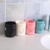 DFJOENVLDKHFE Toothbrush Cup & Mouthwash Cup: Mouthwash Cup Portable For Family Travel Camping, Modern Design For Bathroom(WHITE) view 4