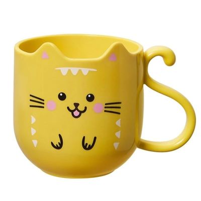 DFJOENVLDKHFE Toothbrush Cup & Mouthwash Cup: Mouthwash Cup Portable For Family Travel Camping, Modern Design For Bathroom(Yellow)