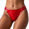 ABWL Latex Briefs for Women,Rubber Female Shorts G-String Thong,Latex Panties Underwear Cosplay Costume Party Clubwear, Red, S view 1