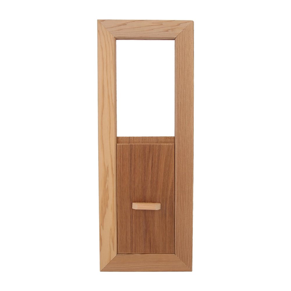 Locadence Sauna Gable Vent Kit, 13.4X5.1X0.4in Adjustable Gaps Cedar Sauna Room Air Vent, Sauna Grille Ventilation Louvers for Sauna or Steam Room