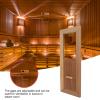 Locadence Sauna Gable Vent Kit, 13.4X5.1X0.4in Adjustable Gaps Cedar Sauna Room Air Vent, Sauna Grille Ventilation Louvers for Sauna or Steam Room view 2