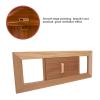 Locadence Sauna Gable Vent Kit, 13.4X5.1X0.4in Adjustable Gaps Cedar Sauna Room Air Vent, Sauna Grille Ventilation Louvers for Sauna or Steam Room view 3