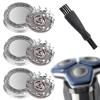 3 Pack SH71 Replacement Shaver Heads Compatible with Philips, with Cleaning Brush, for Shaver Series 7000 (S7XXX) and Angular-Shaped Series 5000 (S55XX) S5531/S5532/S5533/S5536/S5830/S6600 & S6800 view 1