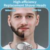 3 Pack SH71 Replacement Shaver Heads Compatible with Philips, with Cleaning Brush, for Shaver Series 7000 (S7XXX) and Angular-Shaped Series 5000 (S55XX) S5531/S5532/S5533/S5536/S5830/S6600 & S6800 view 2