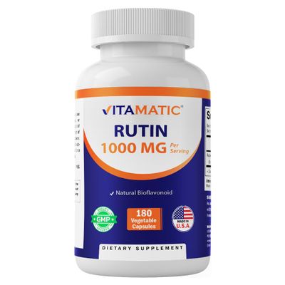 Rutin, 180 Vegetable Capsules (500 mg per Capsule), Vitamatic