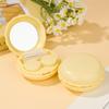 Esdallina 1 Pcs Yellow Macaron Contact Lens Travel Case with Cleaner Portable Contact Box with Mirror Tweezers Solution Bottle view 2