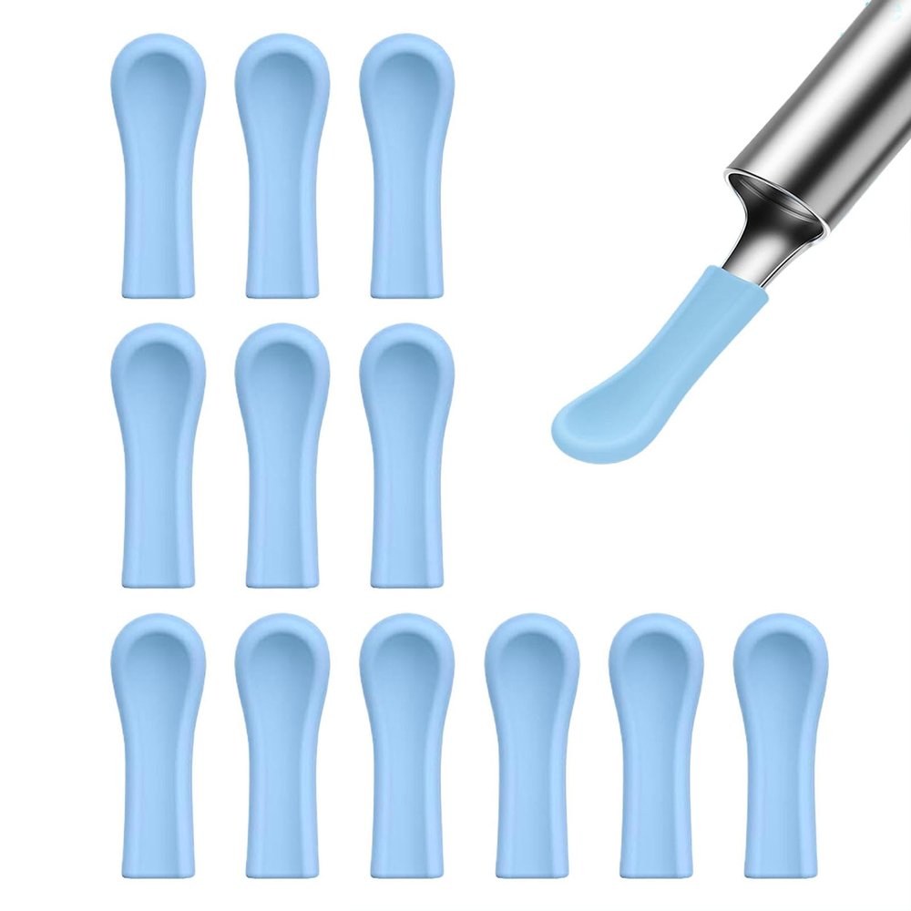 Ear Cleaner Tips Set, Silicone Ear Wax Remover Replacement Heads, Silicone Ear Cleaning Tool for Most Visual Ear Scoop Devices
