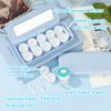 Esdallina 1Pcs Contact Lens Travel Case with Cleaner Portable Contact Box with Mirror Tweezers (Blue) view 3