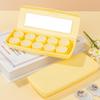 Esdallina 1Pcs Contact Lens Travel Case with Cleaner Portable Contact Box with Mirror Tweezers (Yellow) view 2