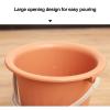 CHFYIJYHM Urinal Bucket Chamber Pots for Women with Lid Spittoon Bucket Portable Handheld Thick Pee Bucket Urine Pots Bed Pan for Elder Unisex Potty(Khaki,24.5 * 24.7cm) view 3