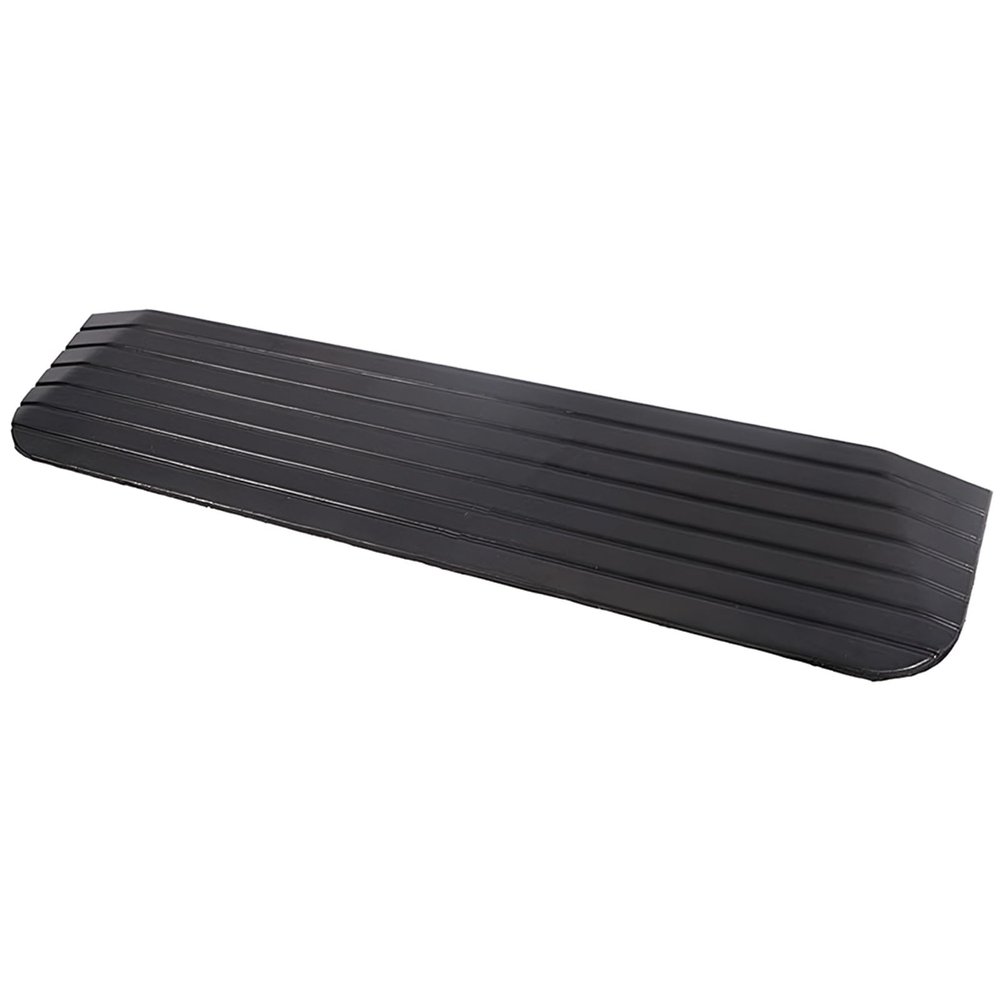 Rubber Threshold Track Curb Ramp, Kerb Ramp, for Car, Truck, Scooter, Bike, Motorcycle, Wheelchair(32x110.5x3.8cm)