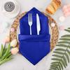 12Pcs 50cm Table Napkins Cloth Square Fabric Napkin Pocket Handkerchief for Wedding Birthday Home Party Hotel view 3