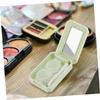Healvian 2sets Case Portable Organizer for Contacts Cosmetic Storage Box Yellow Green Leak Lightweight Easy Access for Travel view 2