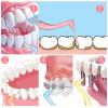 RAYITO 100 Pcs Interdental Brushes, 5 Sizes Soft Dental Brushes with Non-Slip Handle Angled Head Tooth Picks Floss Sticks Dental Floss Brushes for Braces Oral Cleaning Narrow Gaps Between Teeth view 4