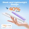 Bitvae Ultrasonic Electric Toothbrush for Adults and Kids, ADA Accepted Travel Electric Toothbrush with Rechargeable 60-Day Battery Life, 8 Toothbrush Heads, 5 Modes, Toothbrush Holder, Purple view 4