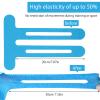 10 Pcs Pre Cut Kinesiology Tape for Knee,Waterproof & Elastic,Synthetic Elastic Kinesiology Therapeutic Tape Provide Support and Stability to Muscle Ideal for Running,Hiking,Riding view 2