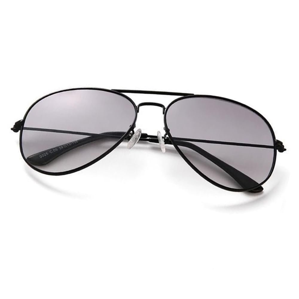 GSKDZG Fashion Photochromic Reading Glasses Progressive Multifocus Readers +2.0 Sunglasses Men Women Presbyopic Glasses(Black,+1.5)