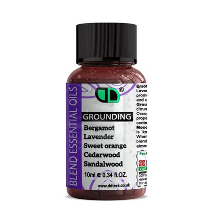 10ml | Grounding Essential Oil Blend, 100% Pure & Natural Diffusers, Aromatherapy & Massage Blends | Perfect as a Gift | Vegan, GMO Free