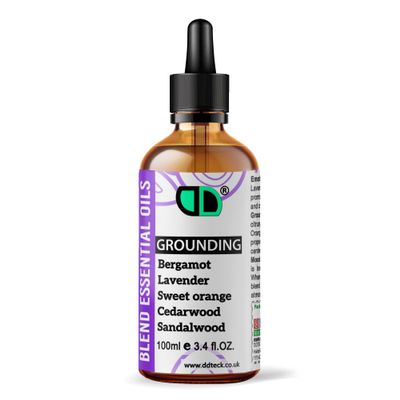 100ml | Grounding Essential Oil Blend, 100% Pure & Natural Diffusers, Aromatherapy & Massage Blends | Perfect as a Gift | Vegan, GMO Free