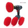 JUNCHENGBAO Cleaning Red 7 Pack Cleaning Brush And Pad Bundle Set Accessory Drill Attachments view 2