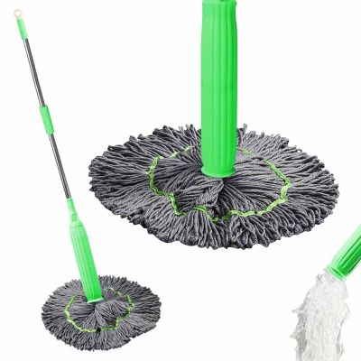 2 in 1 Dehydrated Mop - Self-Wringing Twist Mops for Floor Cleaning,Self Wringing Mop,360 Degree Spin Wall Cleaning Mop,Wet and Dry,Self Wringing Cleaning Mop for Kitchen,Bathroom,Floor,Wall