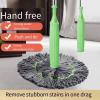 2 in 1 Dehydrated Mop - Self-Wringing Twist Mops for Floor Cleaning,Self Wringing Mop,360 Degree Spin Wall Cleaning Mop,Wet and Dry,Self Wringing Cleaning Mop for Kitchen,Bathroom,Floor,Wall view 2