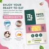 iTz noT jusT TAGLIATELLE (Pack of 6, 200g Each) Ready Cooked, Shirataki, Moyu, Konjac Plant Fibre Pasta, Low Carb, & No Added Preservatives, Healthy, Gluten Free, Gut Health. 100% Natural view 4