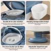 Drop Arm Bedside Toilet Chair Commode, For Disabled Adults - Supports Up To 660lbs - Easy Assembly - Soft Backrest - Padded Seat - Safer Toilet Option view 3