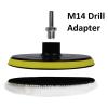 6Pcs Wool Polishing Buffing Pad Hook Loop For Drill Buffer Attachment With M14 Drill Adapter 5 Inch 6 Inch For Car Burnishing(5inch) view 4