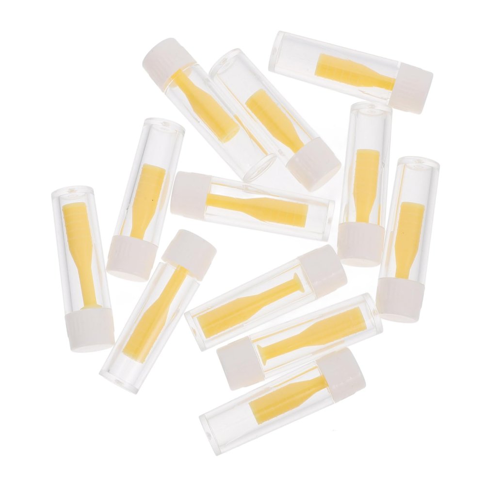 HAPINARY 12pcs Hard Vision Care Remover Sticks Silicone Solid Lens Applicators Bulk Stick Set for Wearers Household Use