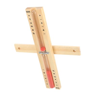 HAPINARY Wooden Hourglass Sauna Timer Clock for Decor Glass Tube Timer Counting