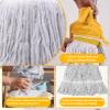 155cm Industrial Mop Handle, Universal Mop Handle for Wet and Dry Cleaning of Wood, Cement and Tile Floors view 3