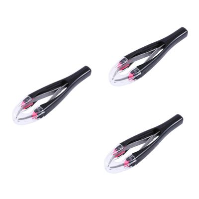 Mikinona 3pcs Eyebrow Tweezers Precision Tool Retractable Slanted Tips for Men for Hair Removal Random Color
