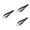 Mikinona 3pcs Eyebrow Tweezers Precision Tool Retractable Slanted Tips for Men for Hair Removal Random Color view 1