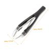 Mikinona 3pcs Eyebrow Tweezers Precision Tool Retractable Slanted Tips for Men for Hair Removal Random Color view 3
