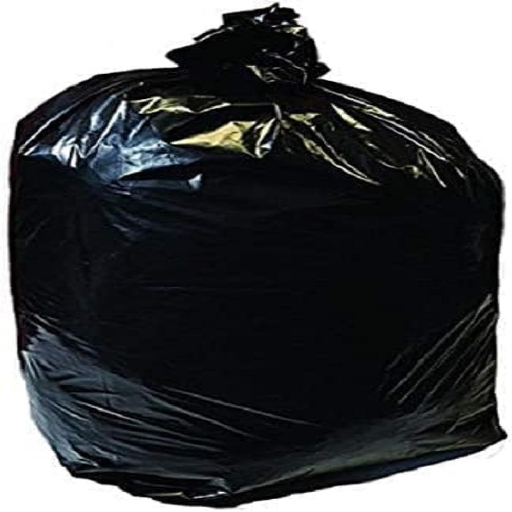10x Heavy Duty Black Bin Bags 18x29x39" - TGL Packaging Refuse Sacks | 15kg Capacity- 120 Gauge, 30 Micron Strong Rubbish Dustbin Bags