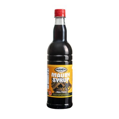 Amandas Barbadian Mauby Syrup 750ml | Perfect Cocktail Syrup for Drinks, Cocktails, Coffee, Baking | Mauby Made in Barbados | Great for Vegans