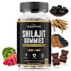 Shilajit Gummies 1400mg, Pure Himalayan Shilajit Gummies with Ashwagandha and Chaga, Rich in Fulvic Acid, Natural Energy Boost, Sugar Free, Vegan, Raspberry & Watermelon Flavour - 60 Gummies/Bottle view 1