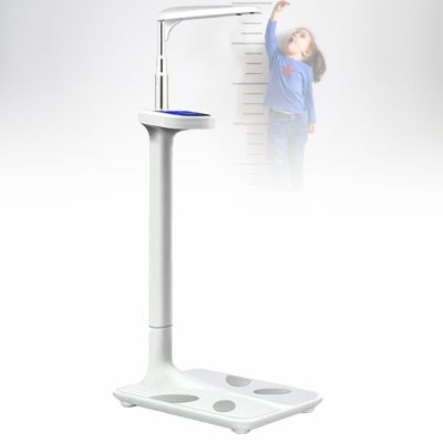 440LB Load-bearing Physician Digital Scale, Ultrasonic Height Body Fat Analyzer, Professional Multifunctional Medical Scale, with LCD Display, for Weight/Height/Obesity Value/BMI,Standard