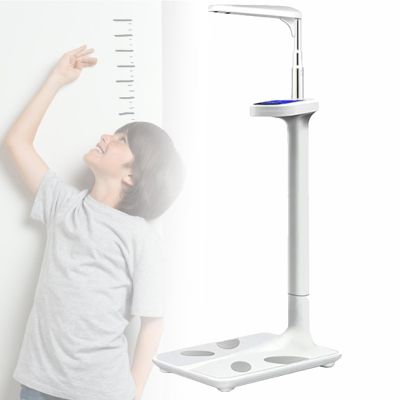 BMI Body Weight Scale, 440LB Load-bearing Ultrasonic Height Body Fat Analyzer, With voice prompts, with LCD Display, for Weight/Height/Obesity Value,Bluetooth