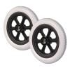 12 Inch Manual Wheelchair Replacement Wheel, 12 1/22 1/4 Wheelchair Replacement Rear Wheels, Wheelchair Wheels Accessories, Grey Wear-Resistant Solid Tire, 1 Pair view 1